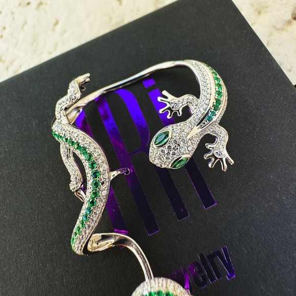 Single Statement Gecko Ear Jacket - Sterling Silver 925 NEW!!! - Picture 4 of 4